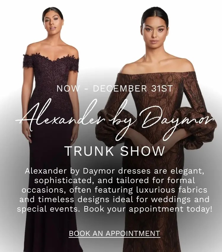 Alexander by Daymor trunk show at Dublin Formals